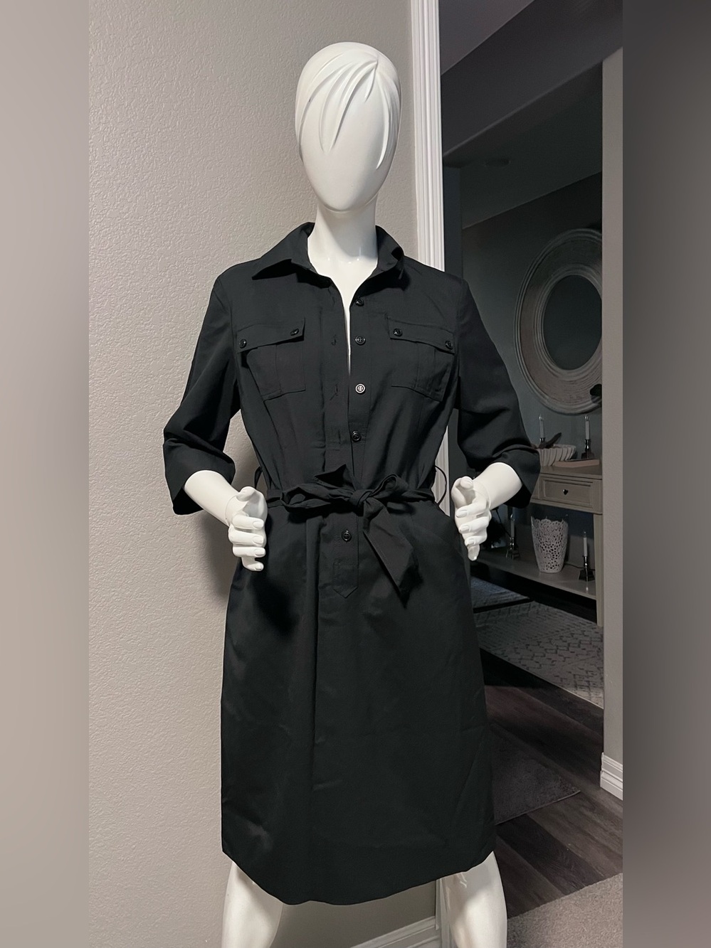 Mikayla Black Dress from M&H Uniforms. Size 4